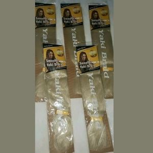 LOT of 5 Urban beauty smooth YAKI braid hair 613